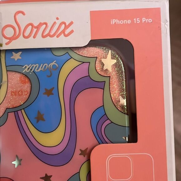 Sonix iPhone 15 Pro Case - Pink and Blue Swirl ‘Illusion’ design - Picture 4 of 5